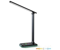 Bikuva.lt 7W LED stalo šviestuvas NOBLITE, juodas, 3000/4000/6500K/RGB, dimeriuojamas