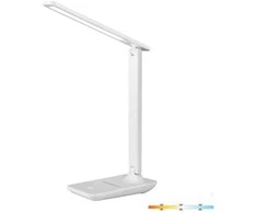 Bikuva.lt 7W LED stalo šviestuvas NOBLITE N, baltas, 3000/4000/6500K, dimeriuojamas