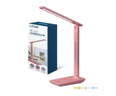 7W LED stalo šviestuvas NOBLITE N, rožinis, 3000/4000/6500K, dimeriuojamas