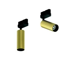 Bikuva.lt 7W LED šviestuvas į 3 fazių bėgelius, žalvario sp., 3000K, S114