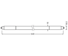 Ledvance 7W LED T5 lempa, G5, baltos matinės sp., 4000K