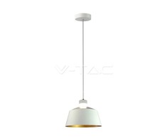 7W pakabinamas LED šviestuvas V-TAC, Ø250, baltas, metalas / akrilas, 3000K (šiltai balta)