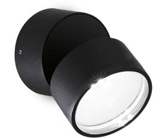 7W paviršinis lauko šviestuvas OMEGA ROUND, juodas, 4000K, 285504