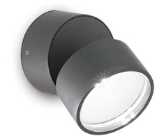 7W paviršinis lauko šviestuvas OMEGA ROUND, antracito sp., 4000K, 285467