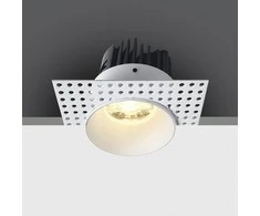 6,5W LED užglaistomas šviestuvas, baltas, 3000K, 10107BT/W/W