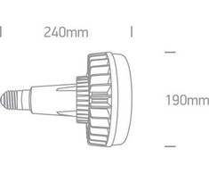 80W LED lemputė, E40, 4000K, 9G80N/C/LE