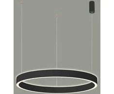 Italux 80W LED pakabinamas šviestuvas BRASCO UP DOWN, juodas, 3000/4000K, dimeriuojamas