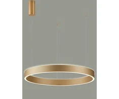 Italux 80W LED pakabinamas šviestuvas BRASCO UP DOWN, aukso sp., 3000/4000K, dimeriuojamas