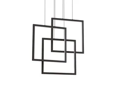 Ideal Lux Pakabinamas šviestuvas Frame Sp Quadrato Nero