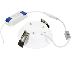 8,5-15,5W LED įleidžiamas šviestuvas CALED, baltas, 3000/4000/5000K, IP44