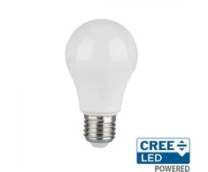 8,5W LED lemputė, E27, A60, 3000K, 200°, CREE LED chip