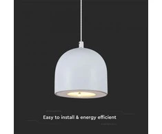 V-tac 8,5W LED pakabinamas šviestuvas, baltas, 3000K