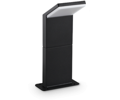 8,5W LED pastatomas lauko šviestuvas STYLE, juodas, 3000K, IP54, 369662