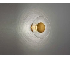 Bikuvalt 8,6W LED sieninis šviestuvas GLAMOUR, skaidrus/aukso sp., 2800K, 4241100