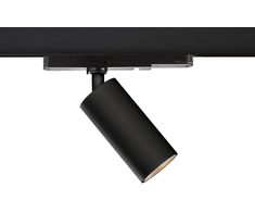 8W LED akcentinis šviestuvas į 3 fazių bėgelį PIPE, juodas, 3000K, T3986000N