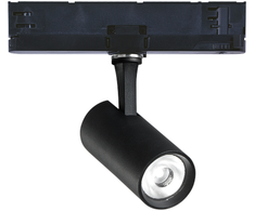 8W LED akcentinis šviestuvas į 3 fazių bėgelį FOX, juodas, 3000K, dimeriuojamas, 302539