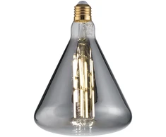 8W LED dekoratyvinė lemputė, pilka, E27, 1800K