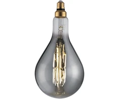 8W LED dekoratyvinė lemputė, pilka, E27, 1800K