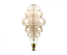 V-tac 8W LED filamentinė lemputė, S200, E27, dūmų sp., 1800K, dimeriuojama
