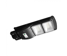 V-tac 8W LED gatvės šviestuvas su saulės baterija, juodas, 6000K