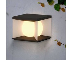 V-tac 8W LED įkraunamas lauko šviestuvas su saulės baterija, juodos/baltos sp., 3000K, IP65