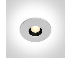 8W LED įleidžiamas šviestuvas, baltas, 3000K, 10108H/W/W
