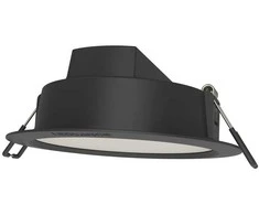 Ledvance 8W LED įleidžiama panelė DOWNLIGHT IP44 GEN2, juoda, 3000K, 100°