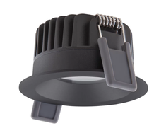 Ledvance 4/6/8W LED įleidžiamas šviestuvas, juodas, 2700K, IP44, dimeriuojamas