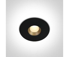 8W LED įleidžiamas šviestuvas, juodas, 3000K, 10108H/B/W