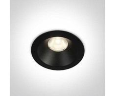 8W LED įleidžiamas šviestuvas, juodas, 3000K, 10108D/B/W