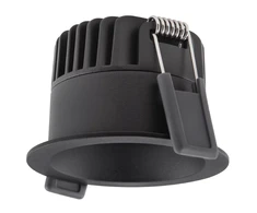 Ledvance 4/6/8W LED įleidžiamas šviestuvas, juodas, 3000K, IP44, dimeriuojamas