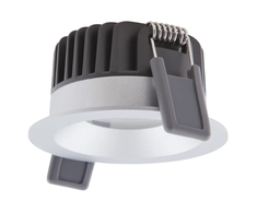 Ledvance 4/6/8W LED įleidžiamas šviestuvas, sidabro sp., 3000K, IP44, dimeriuojamas