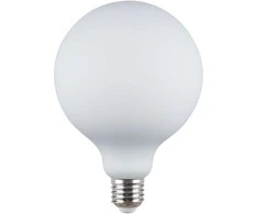 8W LED lemputė, G125, E27, balta, 3000K, dimeriuojama