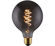 8W LED lemputė, G95, E27, dūmų sp., 2200K