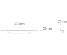 8W LED linijinis šviestuvas į magnetines sistemas ONELIGHT MINI/MIDI, baltas, 3000/3500/4000K, 42100AA/W/V