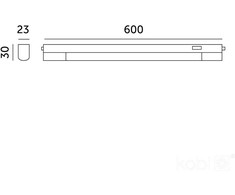 8W LED linijinis šviestuvas WL, baltas, 3000/4000/6500K