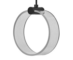 8W LED pakabinamas šviestuvas CIRCLE, juodas, 3000/4200/6500K