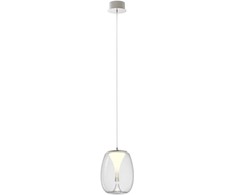 8W LED pakabinamas šviestuvas DROP, chromo sp./skaidrus, 3000K, 01-3627