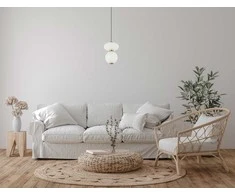 8W LED pakabinamas šviestuvas NICO, žalvario/baltos sp., 3000K