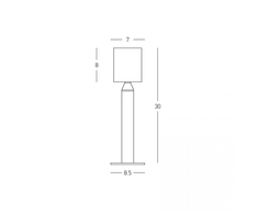 8W LED pastatomas lauko šviestuvas, juodas, 3000K, IP65, E408
