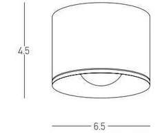 8W LED paviršinis lauko šviestuvas, juodas, 3000K, S133