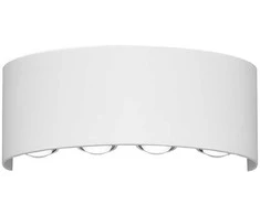 8W LED sieninis fasado šviestuvas ORTELO, baltas, 3000K