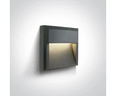 8W LED sieninis šviestuvas, antracito sp., 2700/3300/4000K, IP65, 67430A/AN/V