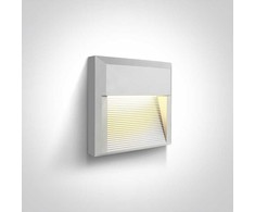 8W LED sieninis šviestuvas, baltas, 3000K, 67430A/W/W