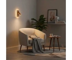 8W LED sieninis šviestuvas DORIA, aukso sp., 3000K