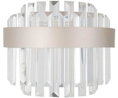 8W LED sieninis šviestuvas HORNA, šampano sp./skaidrus, 3000K