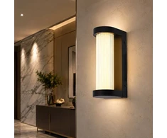 8W LED sieninis šviestuvas, juodas, 3000K, IP44
