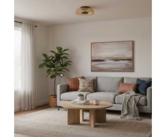 8W LED sieninis šviestuvas PASSO, juodos/geltonos sp., 3000K