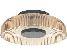 8W LED sieninis šviestuvas PASSO, juodos/geltonos sp., 3000K