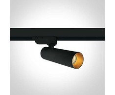 8W LED šviestuvas į bėgelius, juodas, 3000K, dimeriuojamas, 65108T/B/W